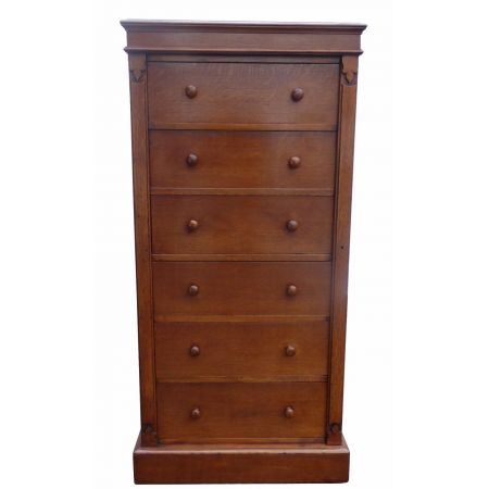 Antike Wellington.Kommode aus Eiche