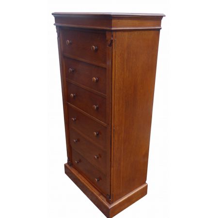 Antike Wellington.Kommode aus Eiche