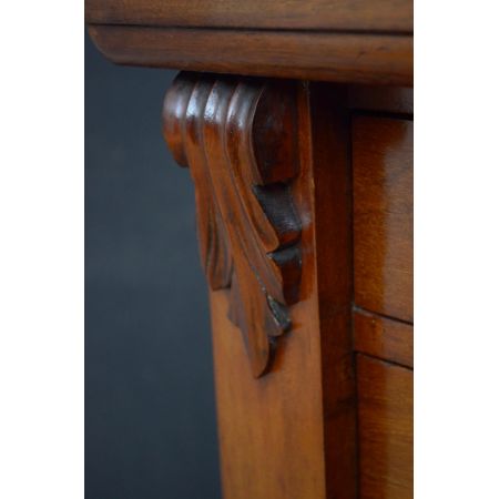 Viktorianische Wellington-Kommode aus Nussbaumholz