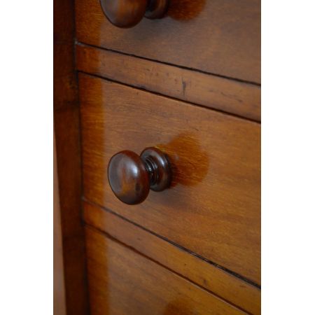 Viktorianische Wellington-Kommode aus Nussbaumholz