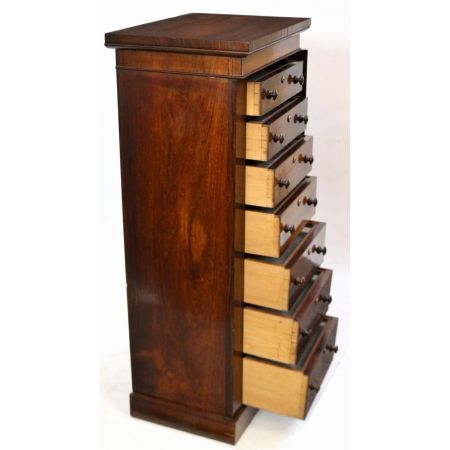 Early victorian Wellington Kommode Rosewood Massivholz