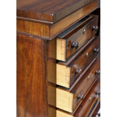 Early victorian Wellington Kommode Rosewood Massivholz