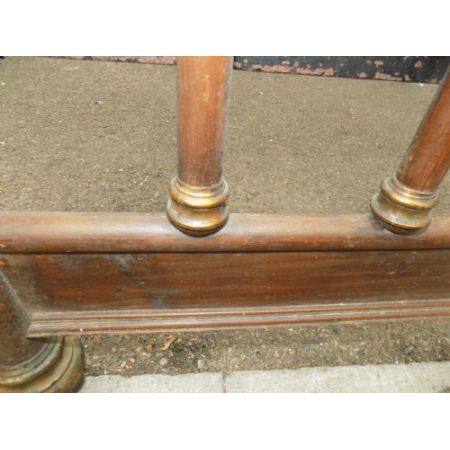 Antike Bettgestell aus Mahagoni und Messing