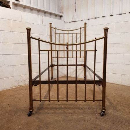 Antikes Betten-Paar aus Messing 1880