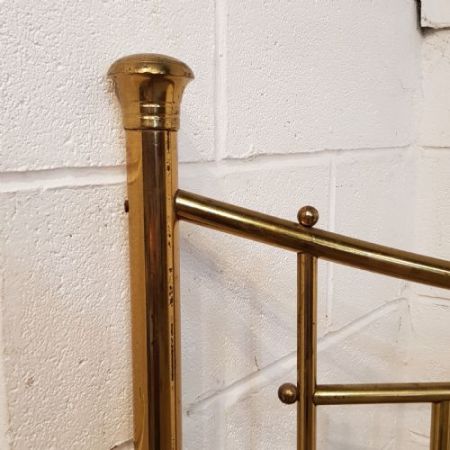 Antikes Betten-Paar aus Messing 1880