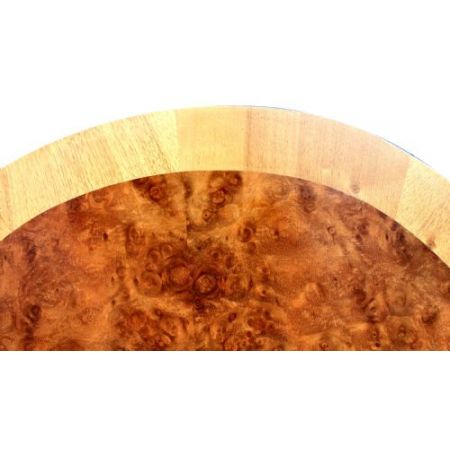 Art déco Kopfteil aus massivem Walnussholz 1930