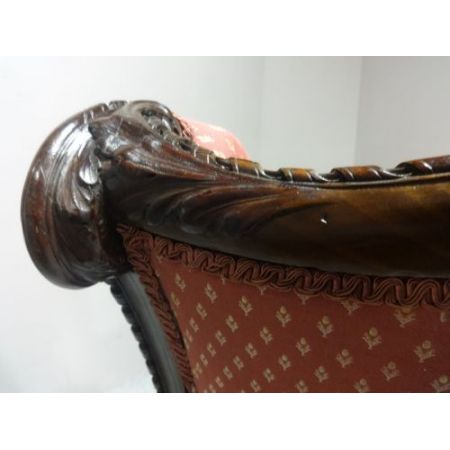 Tagesbett aus edwardianischem Mahagoni