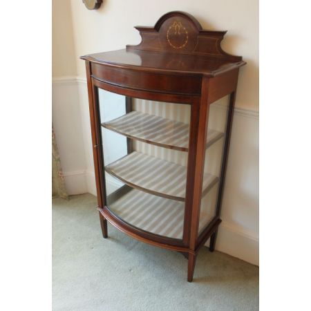 edwardianische Mahagoni-Vitrine