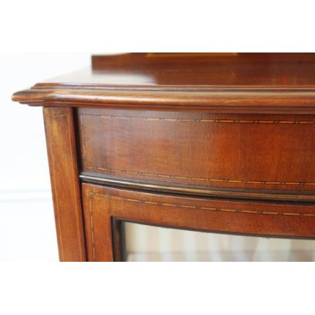 edwardianische Mahagoni-Vitrine