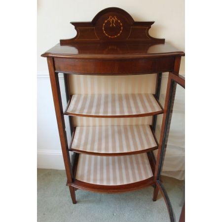 edwardianische Mahagoni-Vitrine