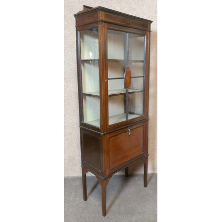 Vitrine aus edwardianischem Mahagoni 
