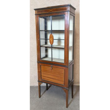 Vitrine aus edwardianischem Mahagoni 