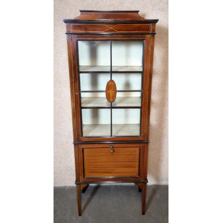 Vitrine aus edwardianischem Mahagoni 