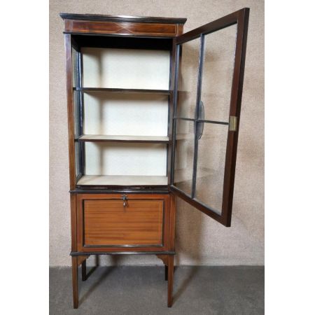 Vitrine aus edwardianischem Mahagoni 