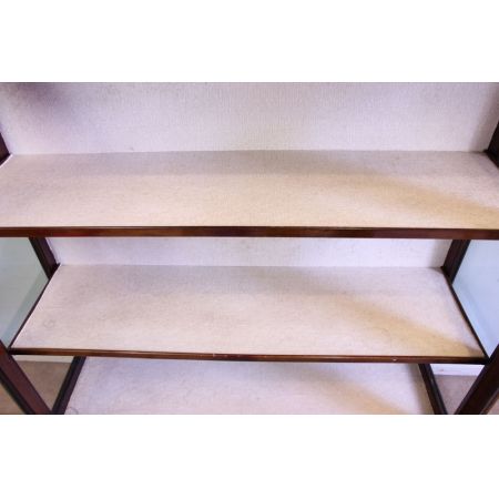 antike Vitrine aus Mahagoniglas