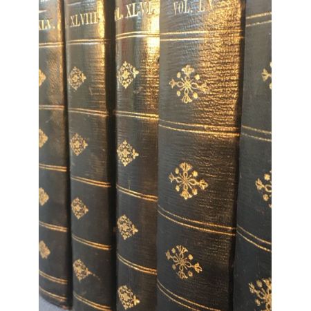 Sammlung von 12 ledergebundenen Büchern