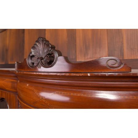 edwardianische Mahagoni-Vitrine