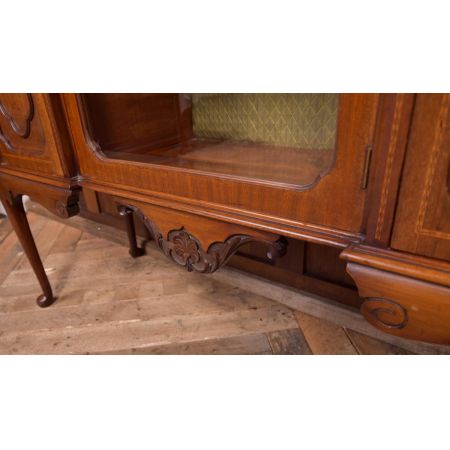 edwardianische Mahagoni-Vitrine