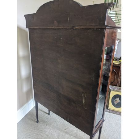 edwardianische Vitrine mit Intarsien