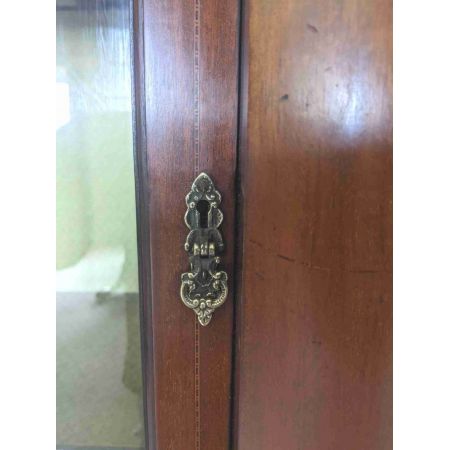 edwardianische Vitrine mit Intarsien