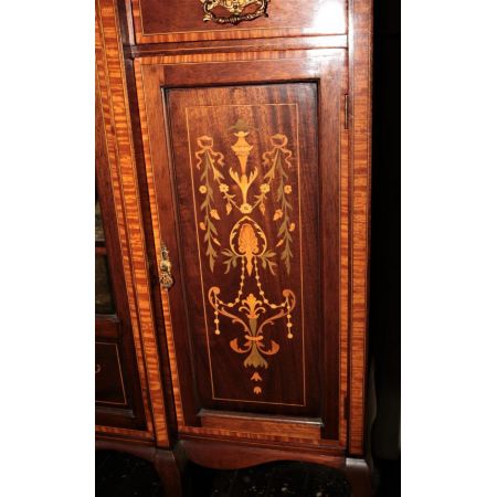 Antike edwardianische Vitrine