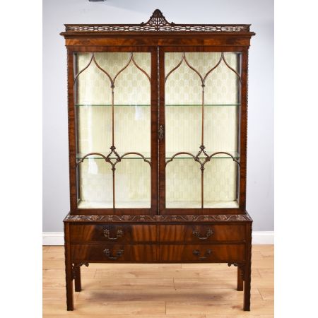 Chinesische Chippendale-Stil Vitrine