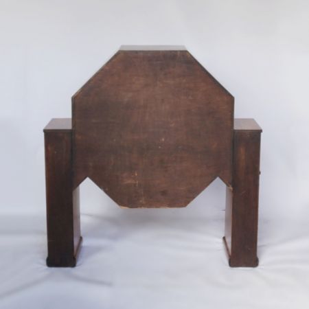 Achteckige Art-Deco-Vitrine