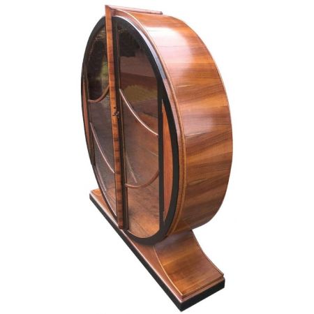 Runde Art Deco Vitrine 