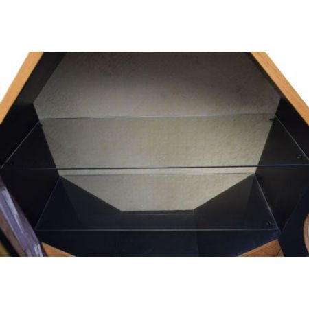 Seltene blonde Art Deco Vitrine aus 1930