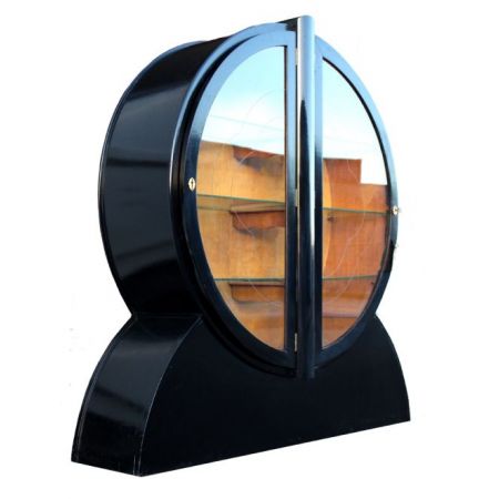 ebonisierte Art Deco Vitrine