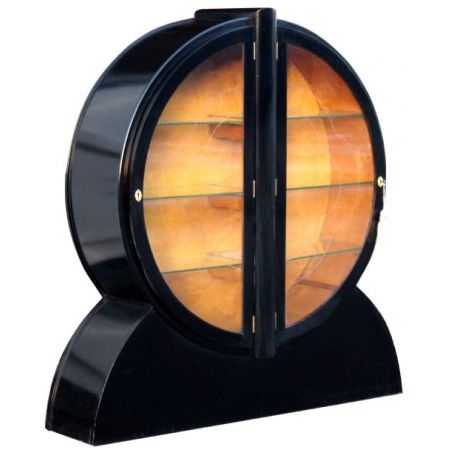 ebonisierte Art Deco Vitrine