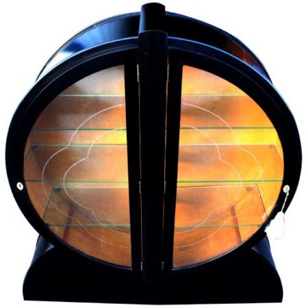 ebonisierte Art Deco Vitrine