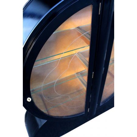 ebonisierte Art Deco Vitrine