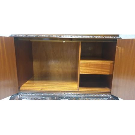 Hochwertiger Wurzelholz-Cocktailschrank