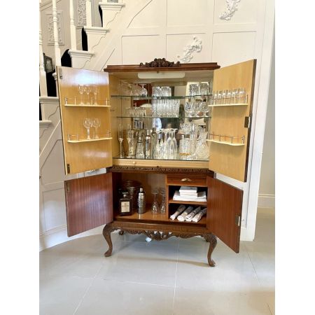 Hochwertiger Wurzelholz-Cocktailschrank