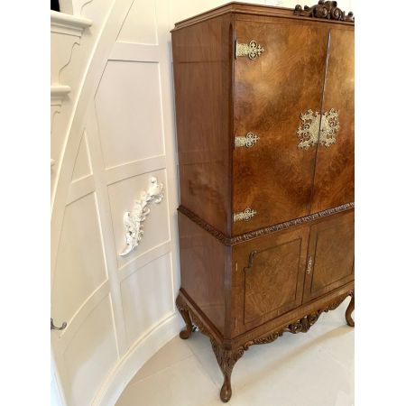 Hochwertiger Wurzelholz-Cocktailschrank