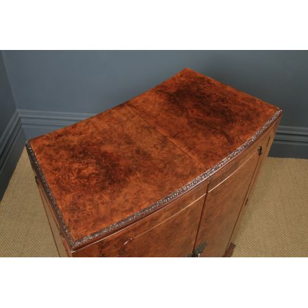 Englischer Art-Deco-Getränkeschrank