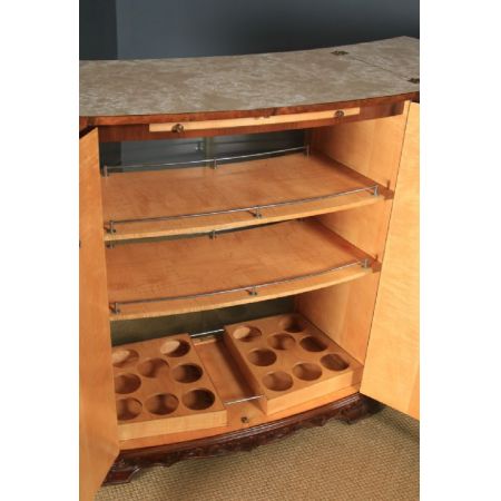 Englischer Art-Deco-Getränkeschrank