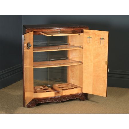 Englischer Art-Deco-Getränkeschrank