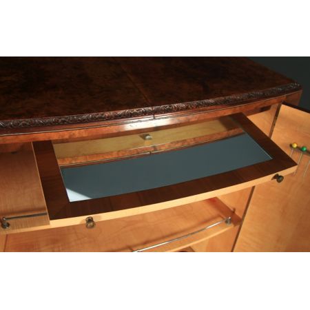 Englischer Art-Deco-Getränkeschrank