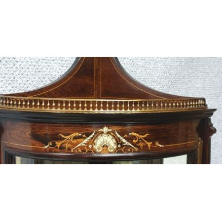 hochwertige Vitrine aus Palisander