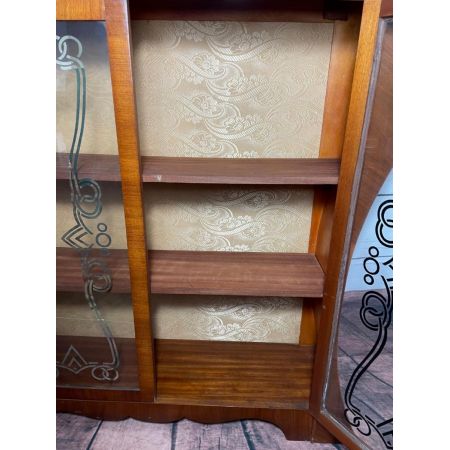 Fine Art Deco Bücherregal Display aus Nussbaum