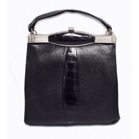 Original 1930er Vintage Art Deco & Chrom Damentasche
