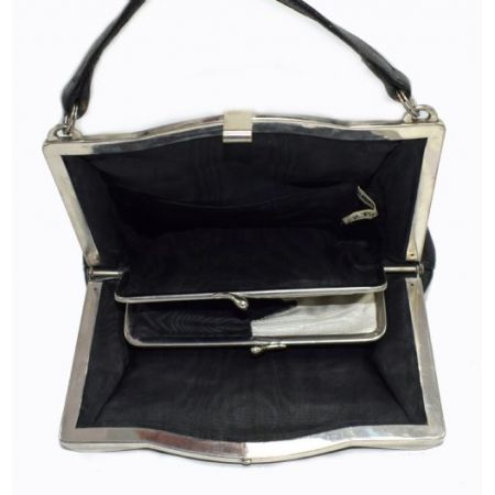 Original 1930er Vintage Art Deco & Chrom Damentasche