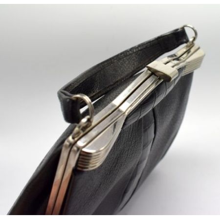 Original 1930er Vintage Art Deco & Chrom Damentasche