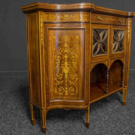 viktorianischer Beistellschrank aus Palisander