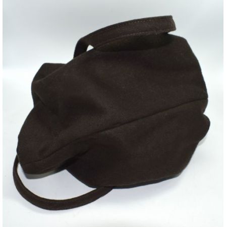 Art-Deco-Bakelit-Slouch-Damentasche aus Wolle und Katalin