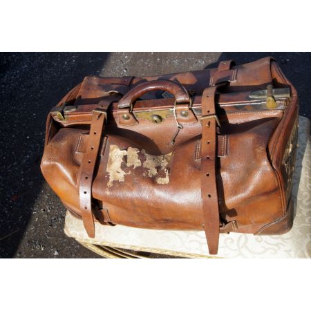 Antike Gladstone-Reisetasche