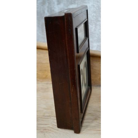 Antiker Kalender aus Mahagoni