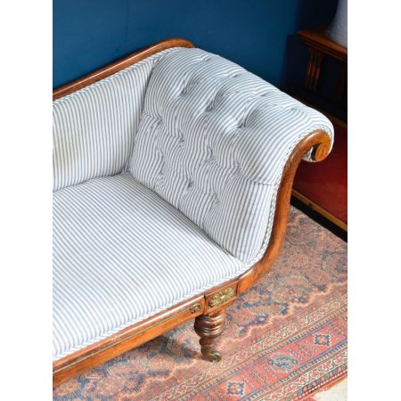 Regency Chaise Longue mit Rahmen aus Palisanderholzimitat 1820